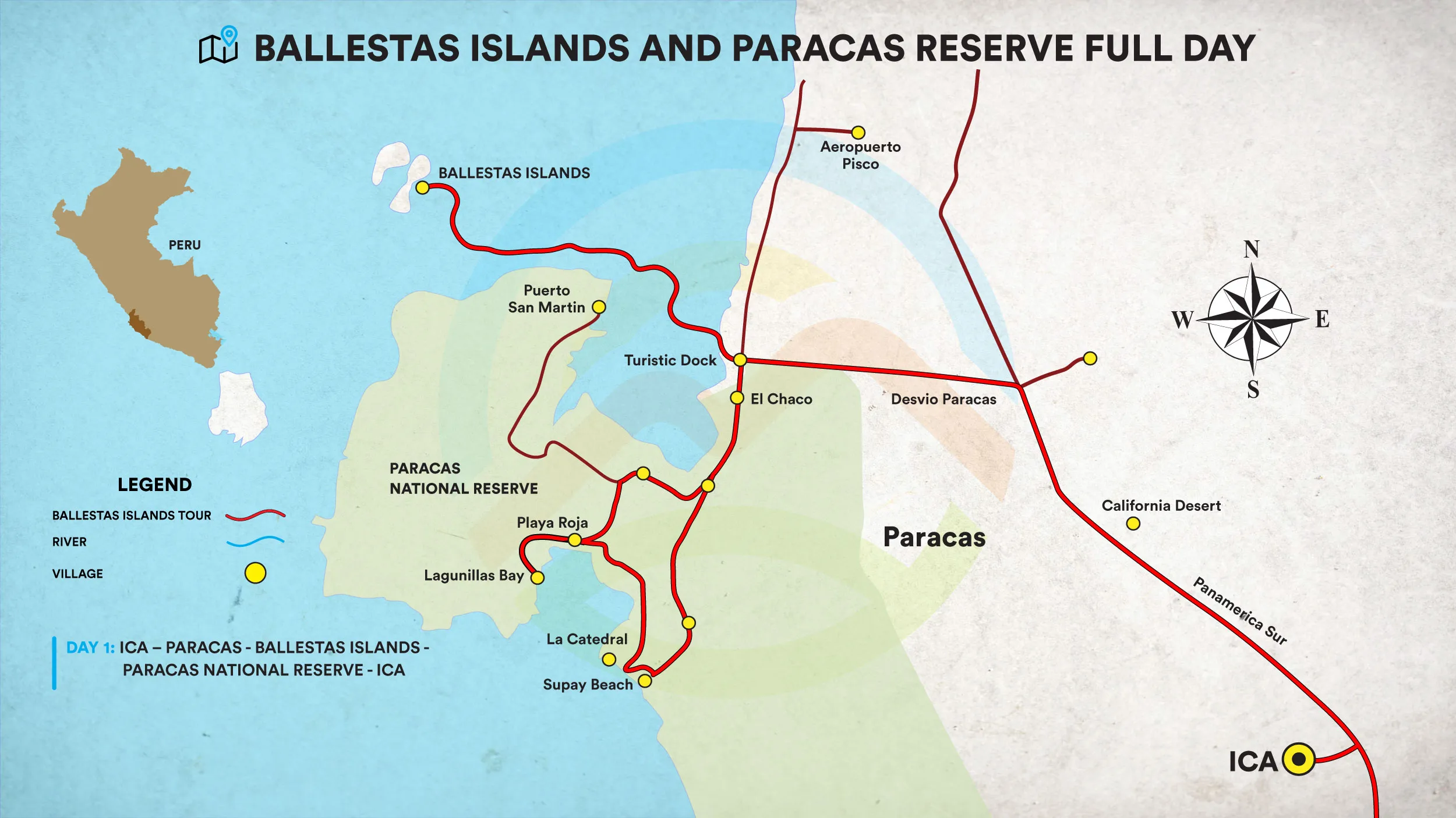 Tour Ica Islas Ballestas and Huacachina Lima